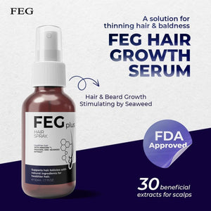 FEG PLUS Minoxidil Hair & Beard Growth Serum (50ml),